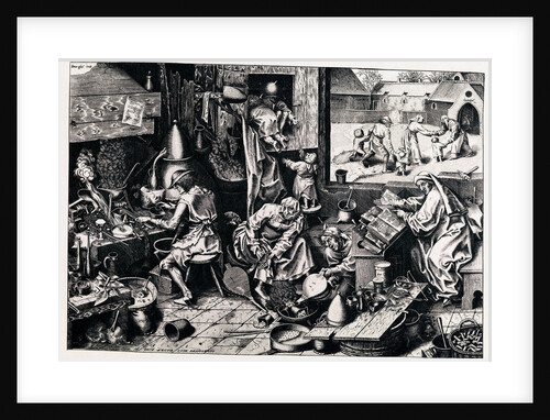 The Alchemist, 1558 by Philipp Galle