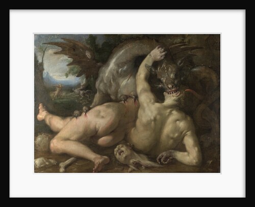 Two Followers of Cadmus devoured by a Dragon, 1588 by Cornelis Cornelisz. van Haarlem