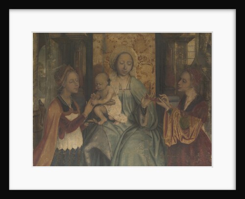 The Virgin and Child with Saints Barbara and Catherine, c. 1518-1525 by Quentin Massys