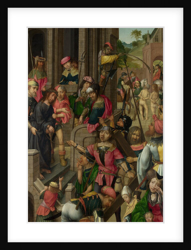 Christ presented to the People (Triptych: Scenes from the Passion of Christ, left panel), c. 1510 by Master of Delft