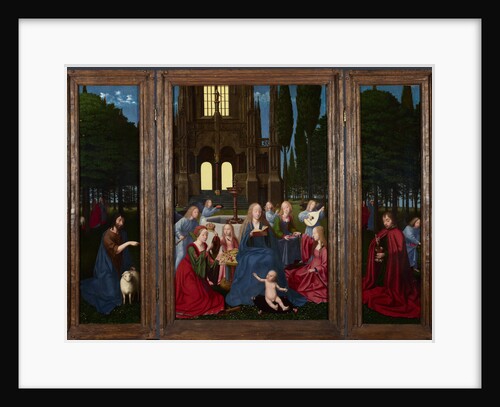 The Virgin and Child with Saints and Angels in a Garden, c. 1500 by Netherlandish master