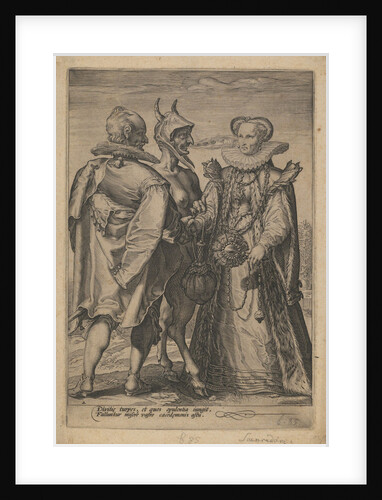Marriage for Wealth Officiated by the Devil, ca. 1600 by Jan Saenredam