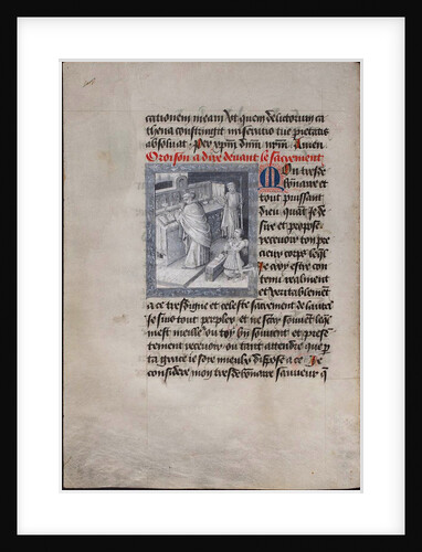 Holy Mass with Philip the Good. (The Book of Hours of Philip of Burgundy), ca 1455 by Jean Tavernier