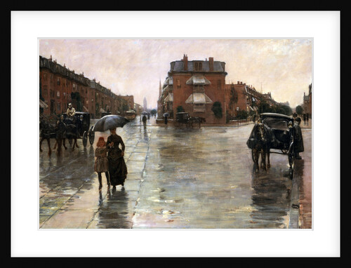 Rainy Day, Boston, 1885 by Childe Hassam