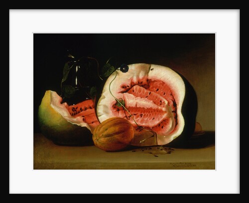 Melons and Morning Glories, 1813 by Raphaelle Peale