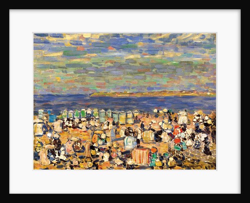 Beach at St. Malo, c. 1907 by Maurice Brazil Prendergast
