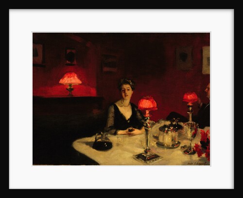 A Dinner Table at Night, 1884 by John Singer Sargent