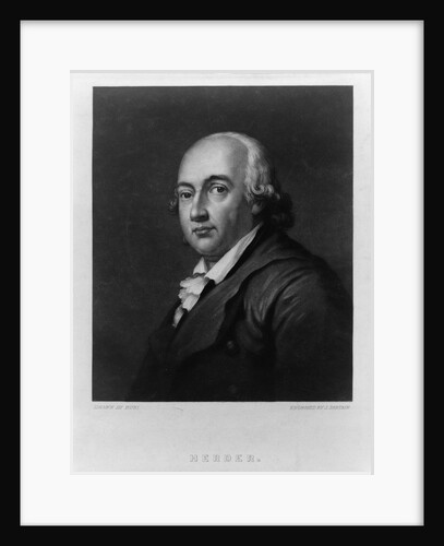 Portrait of Johann Gottfried Herder, Between 1828 and 1880 by John Sartain