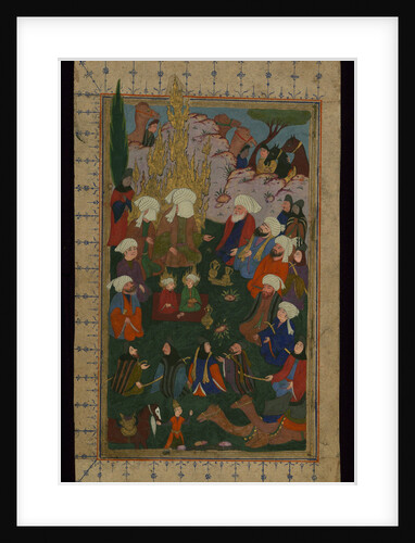 The Prophet Muhammad praying at the Kaaba, 17th century by Anonymous