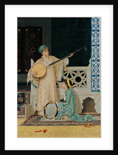 Two Musician Girls, Second Half of the 19th cen by Osman Hamdi Bey