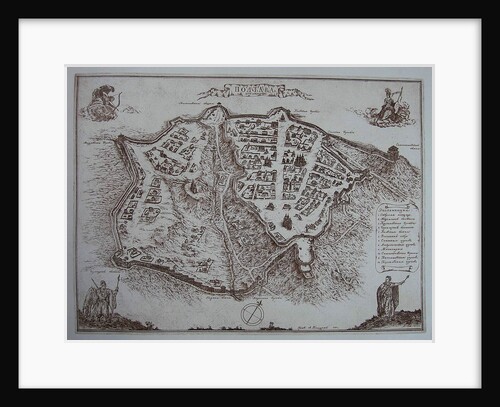 Map of Poltava in the early 18th-century by Anonymous