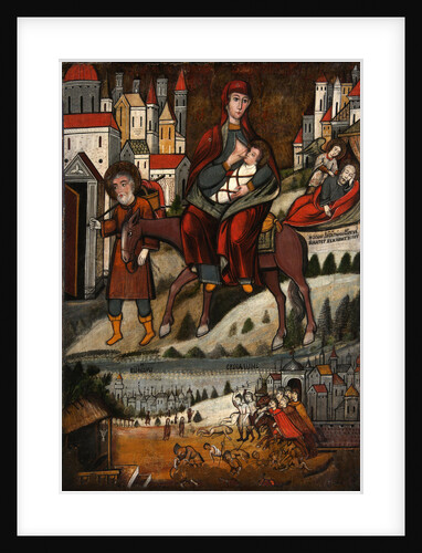 The Flight into Egypt, Early 17th cen by Russian icon
