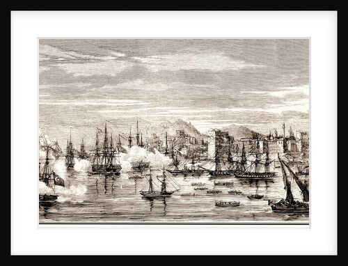 The Battle of Sinop on 30 November 1853, Mid of the 19th cen by Anonymous