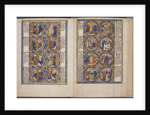 The Creation. Bible moralisée (Codex Vindobonensis 2554), ca 1250 by Anonymous