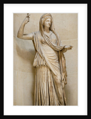 Hera Campana. Roman copy of an hellenistic original, 2th century BC by Classical sculpture Art of Ancient Rome