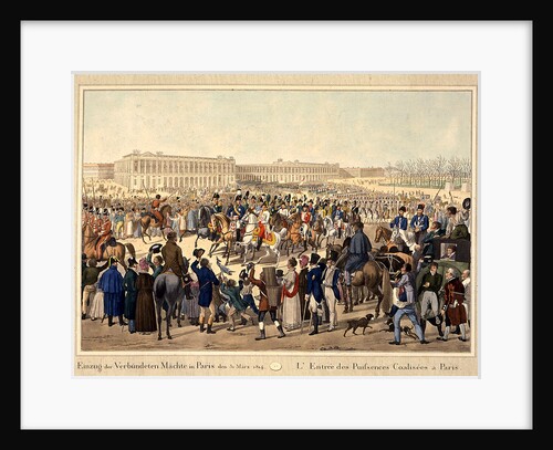 The Coalition army enters Paris on March 31, 1814, Early 19th cen by Anonymous
