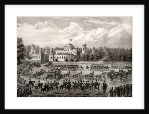Procession of Tsar Nicholas I into Dormition Cathedral from the Petrovsky Palace during his coronation in 1825, 1826 by Anonymous