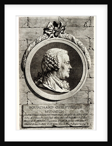 Portrait of Count Burkhard Christoph von Münnich by Anonymous