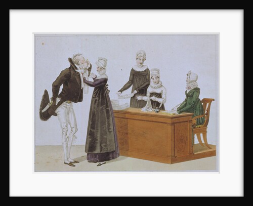 Trying on Jabot, c. 1815 by Anonymous