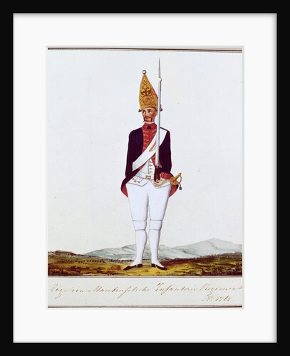 Grenadier of the Regiment Zöge von Manteuffel, 1762 by Anonymous