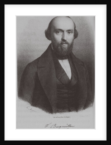 Portrait of the composer Johann Friedrich Franz Burgmüller, c. 1840 by Anonymous