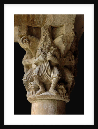 Detail of a capital in the cloister Sant Pere de Galligants, 12th century by Anonymous