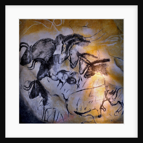 Painting in the Chauvet cave, 32,000-30,000 BC by Art of the Upper Paleolithic