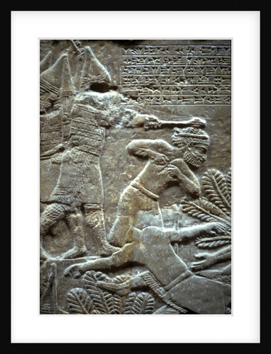 Ashurbanipal at the Battle of Til-Tuba, 650-620 BC by Assyrian Art
