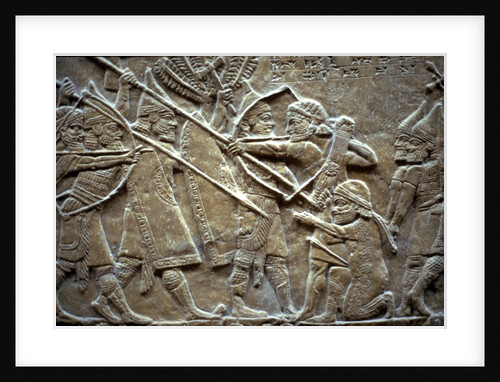 Ashurbanipal at the Battle of Til-Tuba, 650-620 BC by Assyrian Art