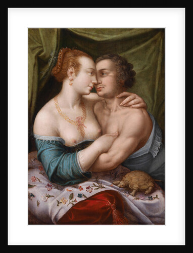 Elegant Loving Couple, ca. 1600 by Master of Prague