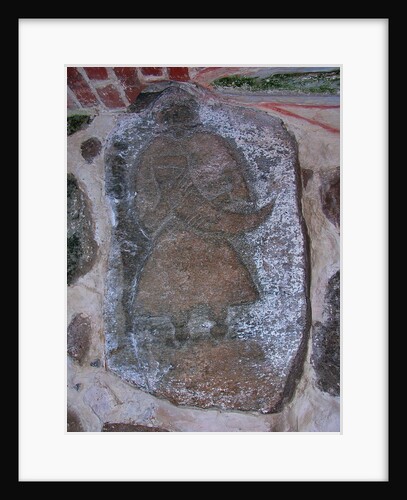 The Svantevit-Stone in the church in Altenkirchen on the island Rügen, before 1168 by Pre-Christian Art