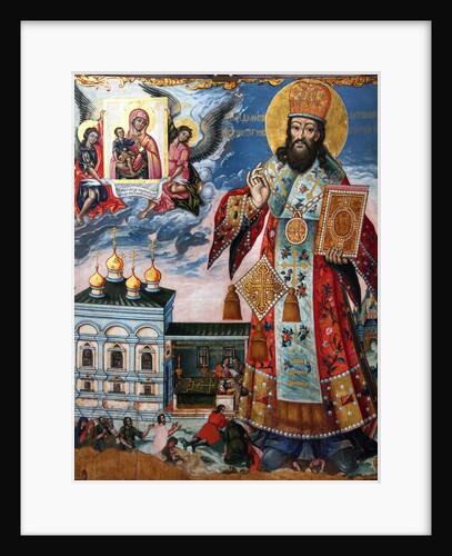 Saint Dimitry of Rostov, Second Half of the 18th cen by Russian icon