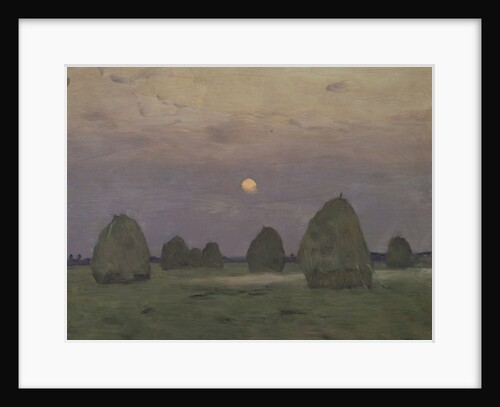 Twilight. The haystacks, 1899 by Isaak Ilyich Levitan