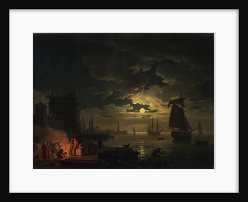 The Port of Palermo in the Moonlight, 1769 by Claude Joseph Vernet