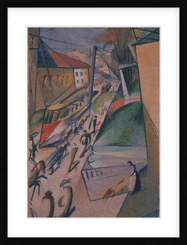 Tram, 1914 by Alexander Konstantinovich Bogomazov