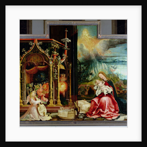 The Isenheim Altarpiece. Central panel: Concert of Angels and Nativity, 1506-1515 by Matthias Grünewald