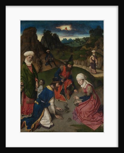 The Last Supper altarpiece: The Gathering of Manna (right wing), 1464-1468 by Dirk Bouts