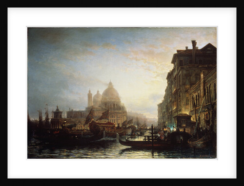Venice at night, 1856 by Alexei Petrovich Bogolyubov