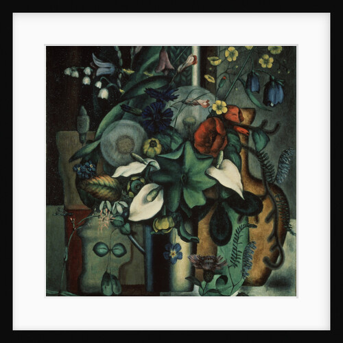 Still life with flowers and jug, 1929 by Ivan Vassilyevich Klyun