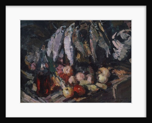 Fish, vine and fruits, 1916 by Konstantin Alexeyevich Korovin