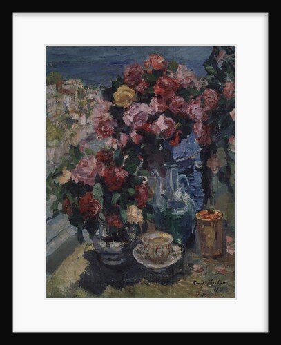 Roses. Gurzuf, 1916 by Konstantin Alexeyevich Korovin