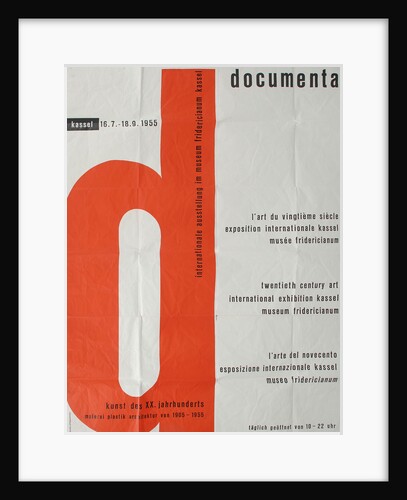 Poster for the First documenta Exhibition in 1955, 1955 by Anonymous