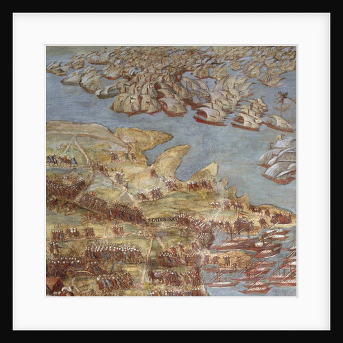 The siege of Malta. Detail by Matteo Perez d'Aleccio