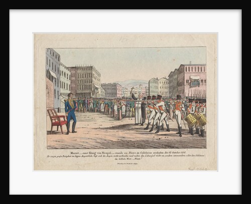 Execution of Joachim Murat by firing squad in Pizzo Calabro, October 13, 1815, ca 1820 by August Friedrich Andreas Campe