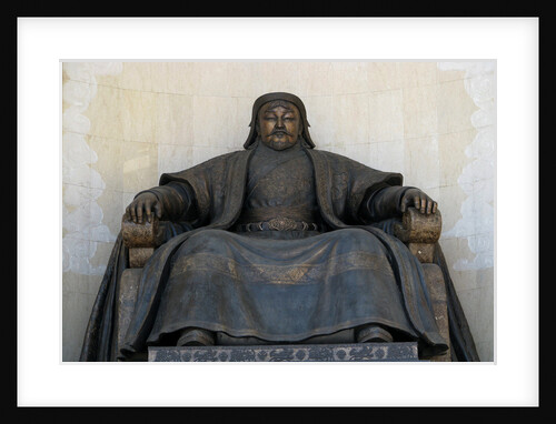 Seated statue of Chingis Khan at the Parliament Building in Ulan Bator, 2005 by Anonymous