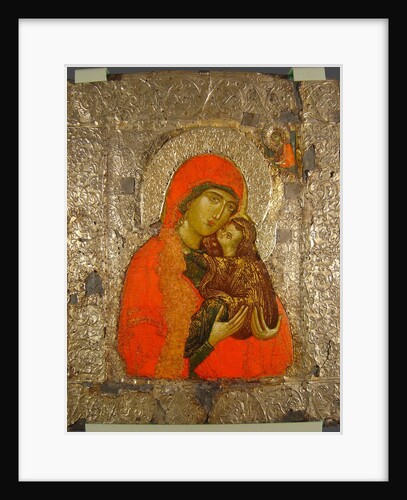 Saint Anne and Mary as child, 14th century by Russian icon