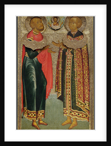 Saint John Sochavsky and Tsarevich Ivan Mikhailovich, 1639-1640 by Russian icon