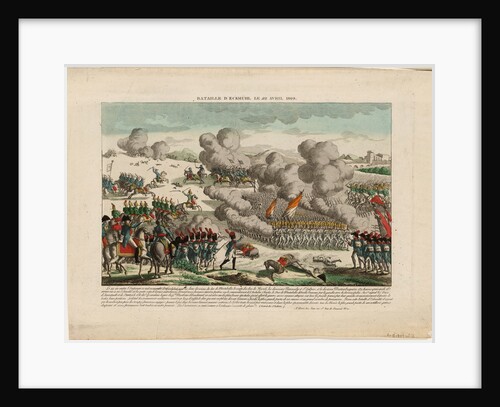 The Battle of Eggmühl on 22 April 1809, ca 1809 by Anonymous