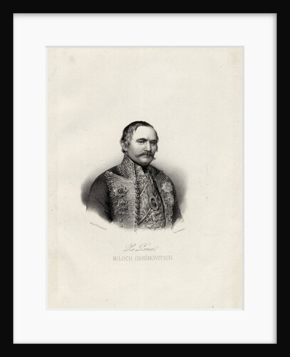 Milo? Obrenovic I, Prince of Serbia, c.1838 by Émile Desmaisons
