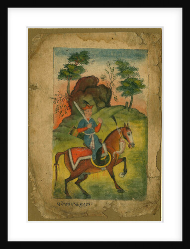 Indian armed cavalryman, c. 1500 by Indian Art
